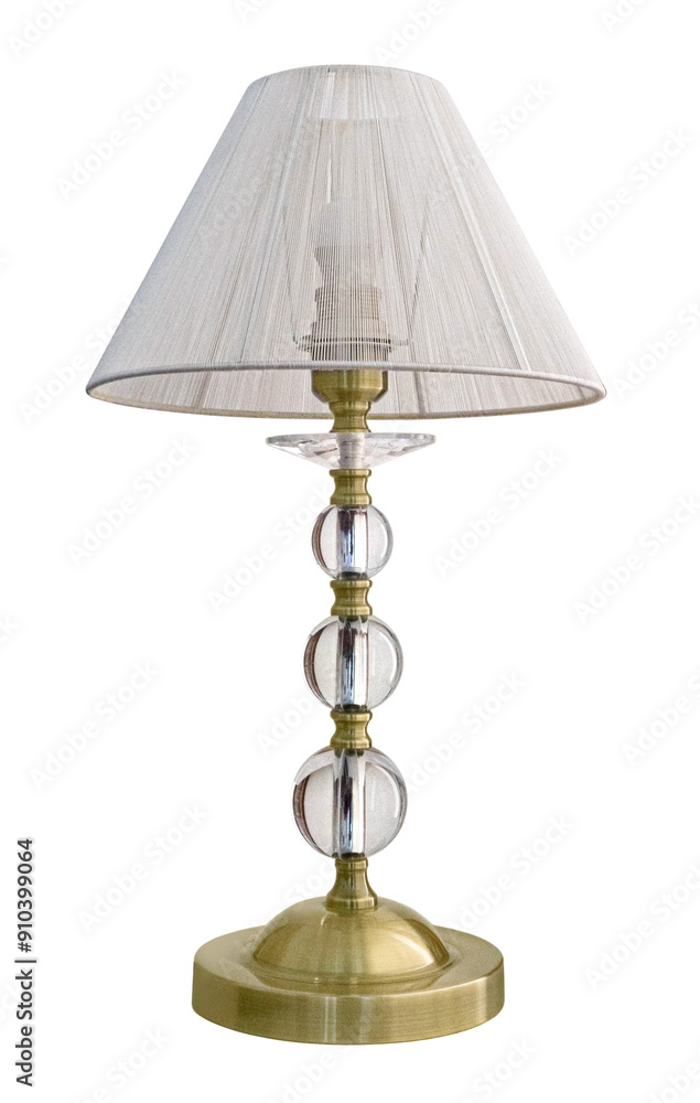 Wall mural  table lamp with lampshade