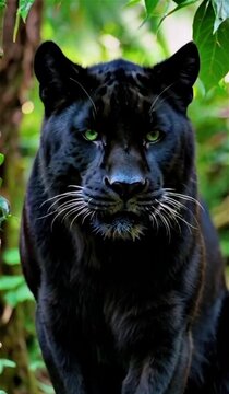 close up portrait of a panter