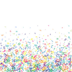 Concept of school background. Colorful childish