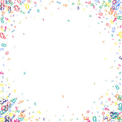 School math notebook cover. Colorful childish