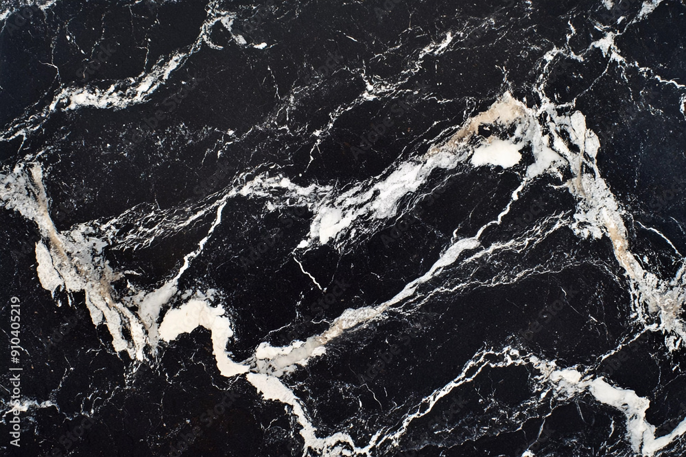 Wall mural Black marble texture background.