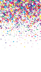 Flying latin letters. Colorful childish scattered