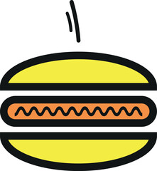 Food vector flat silhouette collection