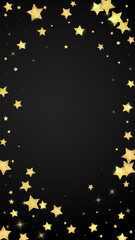 Magic stars vector overlay.  Gold stars scattered