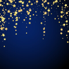 Magic stars vector overlay.  Gold stars scattered