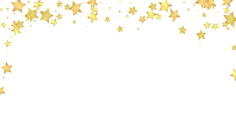 Magic stars vector overlay.  Gold stars scattered