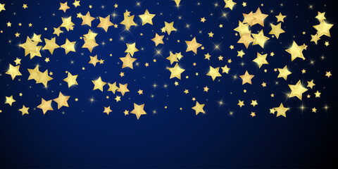 Magic stars vector overlay.  Gold stars scattered