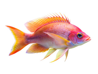 Fototapeta premium Anthias isolated on a transparent background