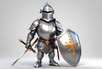 Fototapeta premium medieval knight in armour