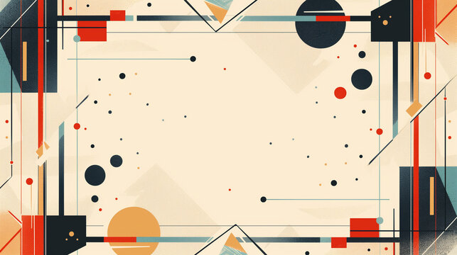 Art Deco: Stylish art deco patterns with clean lines, with copy space