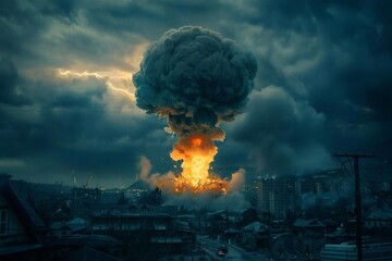 Explosive Introduction: Dynamic Nuclear Smoke Animation for Logo or Title Opening