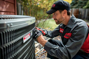 HVAC Technician Conducts Refrigerant Evaluation and A/C Fill-Up at Industrial Facility Following Duct Cleaning and Compressor Maintenance