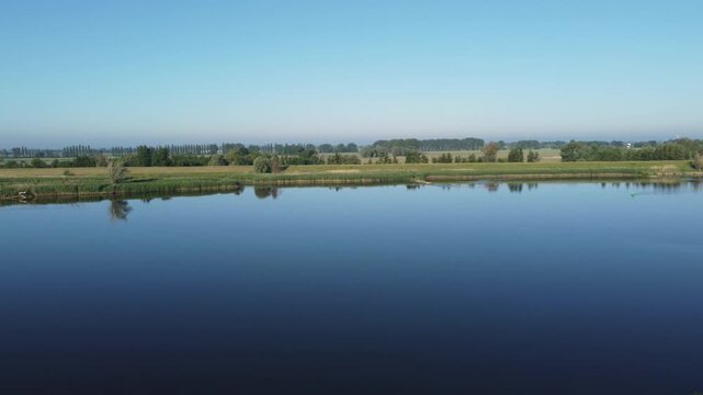 bird's eye view of the river