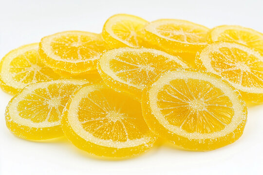 crystalised lemon sweet, sour candy