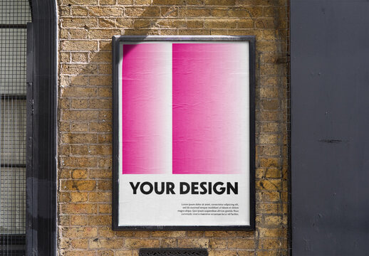 Outdoor Poster Frame Mockup