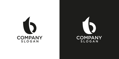 letter b abstract monogram logo vector design