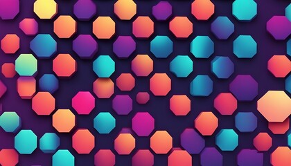 Hexagonal Color Variations - Super Resolution - High Contrast