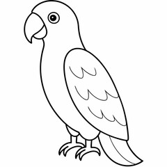 Hand drawn of Cockatoo parrot in zentangle style for Adult coloring book page, shirt design effect, logo, tattoo and decoration.Vector illustration.