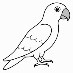 Hand drawn of Cockatoo parrot in zentangle style for Adult coloring book page, shirt design effect, logo, tattoo and decoration.Vector illustration.