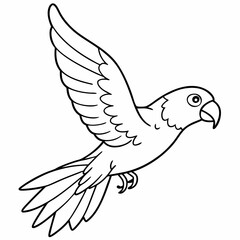 Hand drawn of Cockatoo in zentangle style for Adult coloring book page, shirt design effect, logo, tattoo and decoration.Vector illustration.