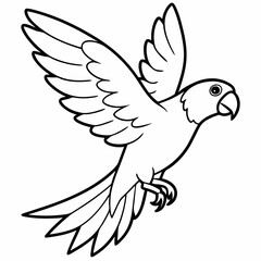 Hand drawn of Cockatoo in zentangle style for Adult coloring book page, shirt design effect, logo, tattoo and decoration.Vector illustration.