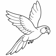 Hand drawn of Cockatoo in zentangle style for Adult coloring book page, shirt design effect, logo, tattoo and decoration.Vector illustration.