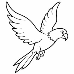 Hand drawn of Cockatoo in zentangle style for Adult coloring book page, shirt design effect, logo, tattoo and decoration.Vector illustration.