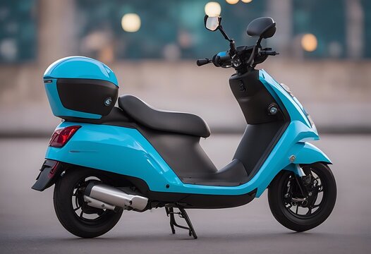 scooter future electric scooty motorcycle bike motorbike motor transport   speed transportation red ride moped isolated wheel vehicle road vintage biker engine sport street