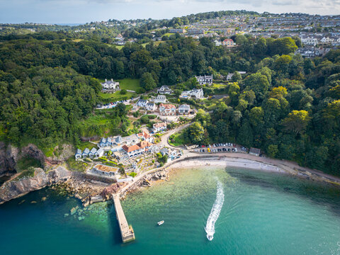 Aerial of Babbacombe Beach - Torquay
