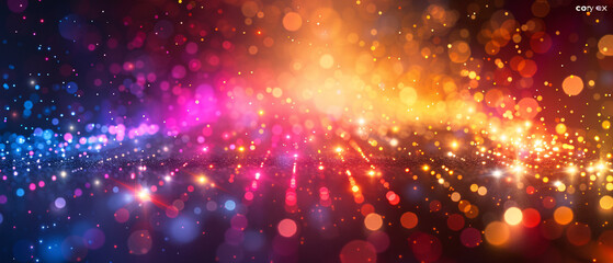 Fototapeta premium Abstract Colorful Bokeh Background with Sparkles and Lights