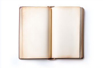 Blank Open Paper Textbook Template Stylized Game Thumbnail Icon Generative Illustration