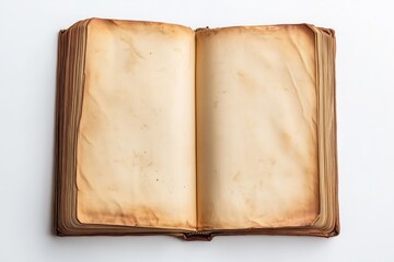 Blank Open Paper Textbook Template Stylized Game Thumbnail Icon Generative Illustration