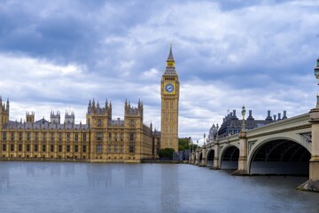 Naklejka premium London - Big ben and houses of parliament, UK 