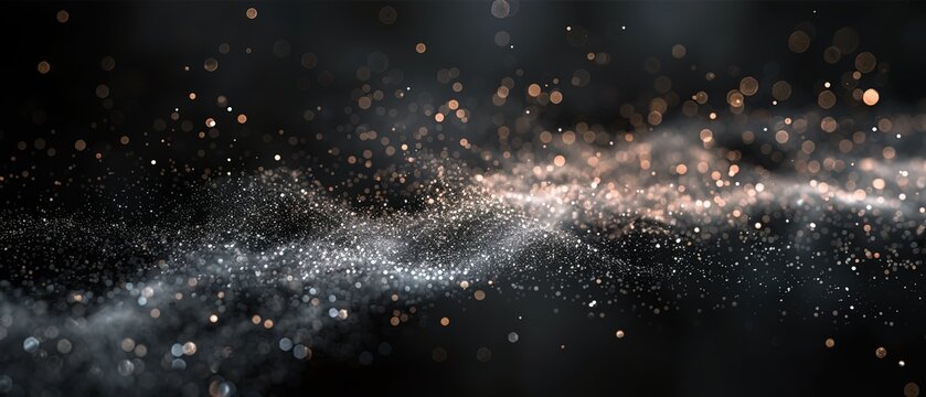pure black background, a sprinkling of pixie dust 
