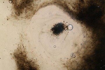 Sample of bacteria culture as background, macro view