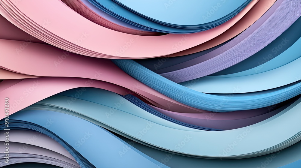 Poster a vibrant arrangement of triangular paper shapes forms a colorful gradient from blue to red, showcas