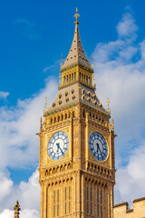 Big Ben tower in London, UK