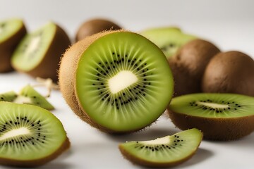 white kiwi background