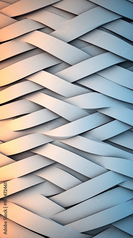 Poster a vibrant arrangement of triangular paper shapes forms a colorful gradient from blue to red, showcas