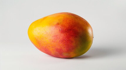 A whole mango isolated on white