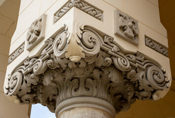 Architectural details at the Alba Iulia citadel - Romania. It is a bastioned fortress built at the...