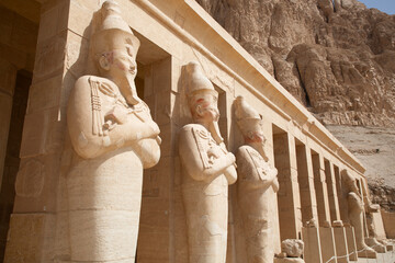 Beautiful view of the ancient temple of Hatshepsut in Luxor, Egypt