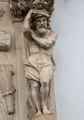 Fototapeta premium Architectural details at the Alba Iulia citadel - Romania. It is a bastioned fortress built at the beginning of the 18th century