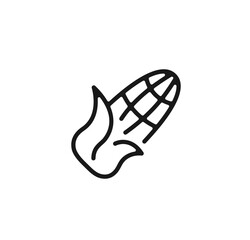 Corn outline icon