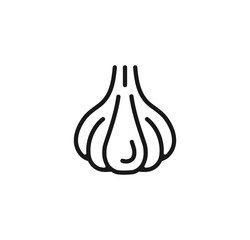 Garlic outline icon