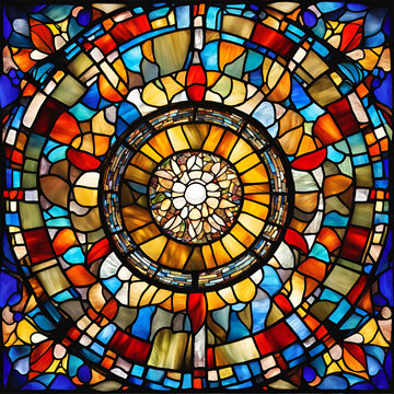 Vitrais coloridos 