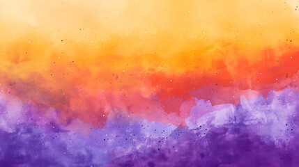 Fototapeta premium Abstract watercolor background with orange and purple hues, perfect for social media, website, and branding projects. 