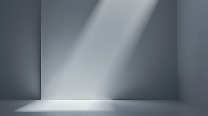 Abstract minimalist gray room light beams background hope serenity 
