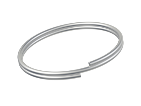 Keyring. Isolated. 3d illustration.