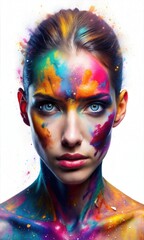 Body Paint Performance Artist: Creative Expression and Dynamic Live Showcasing Talent and Artistic Presence